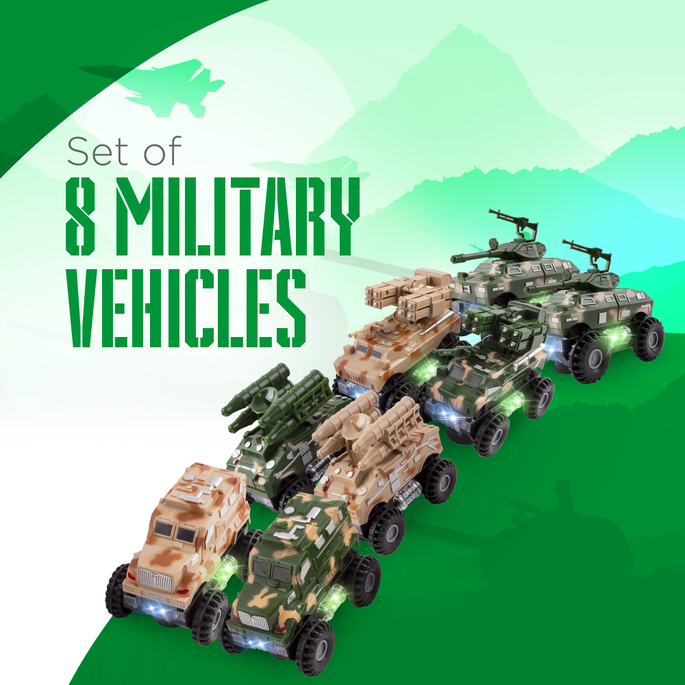 WolVolk Set of 8 Military Trucks