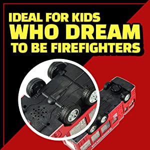 WolVolk Fire Truck with 3D Lights and Sirens
